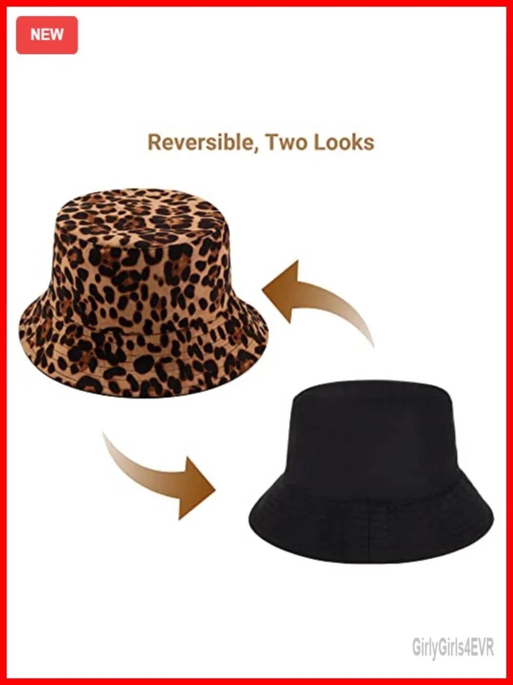 Reversible Packable Bucket Sun Hat for Men Women